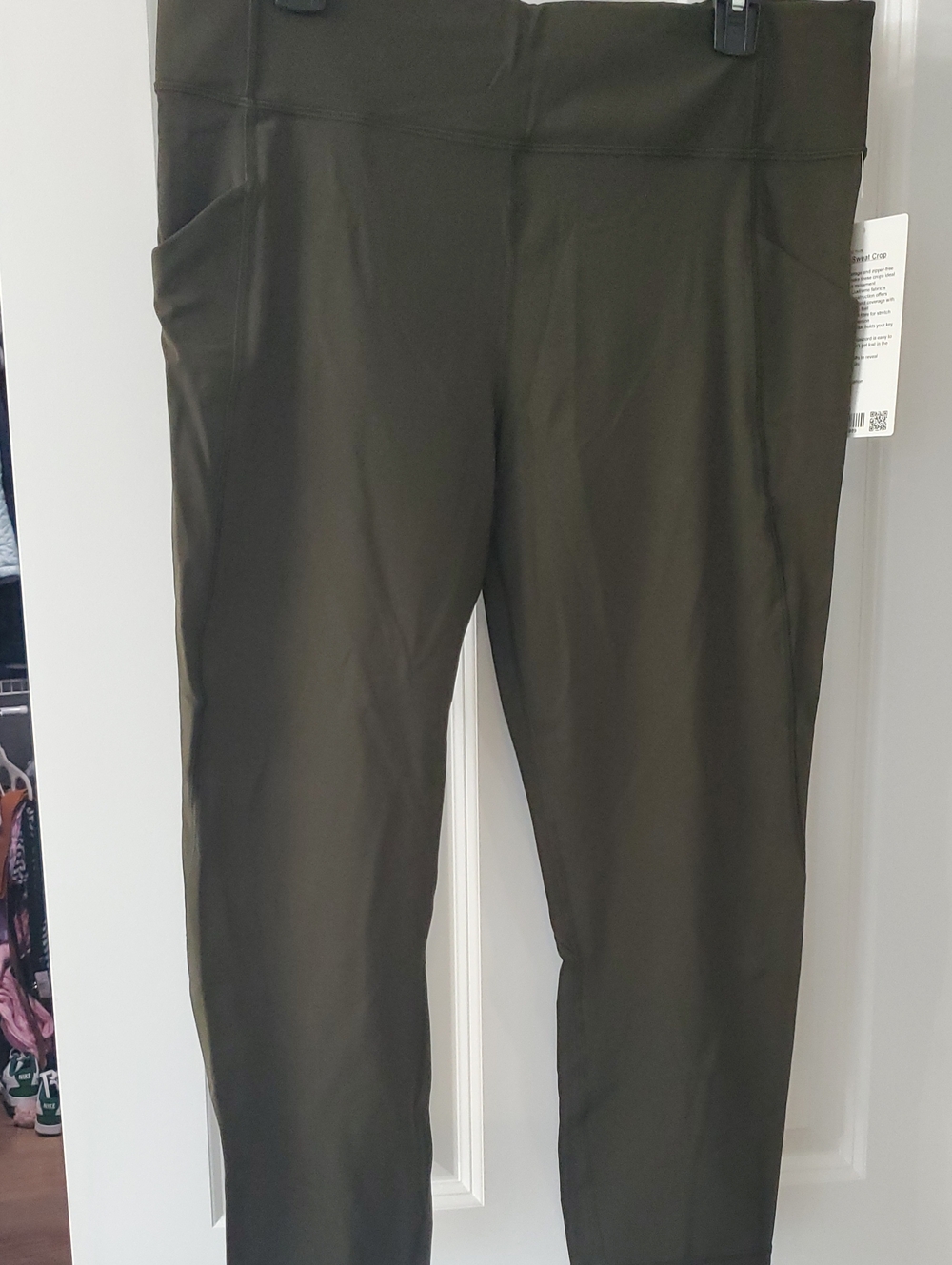 lululemon athletica Olive Green Leggings with Side Pockets